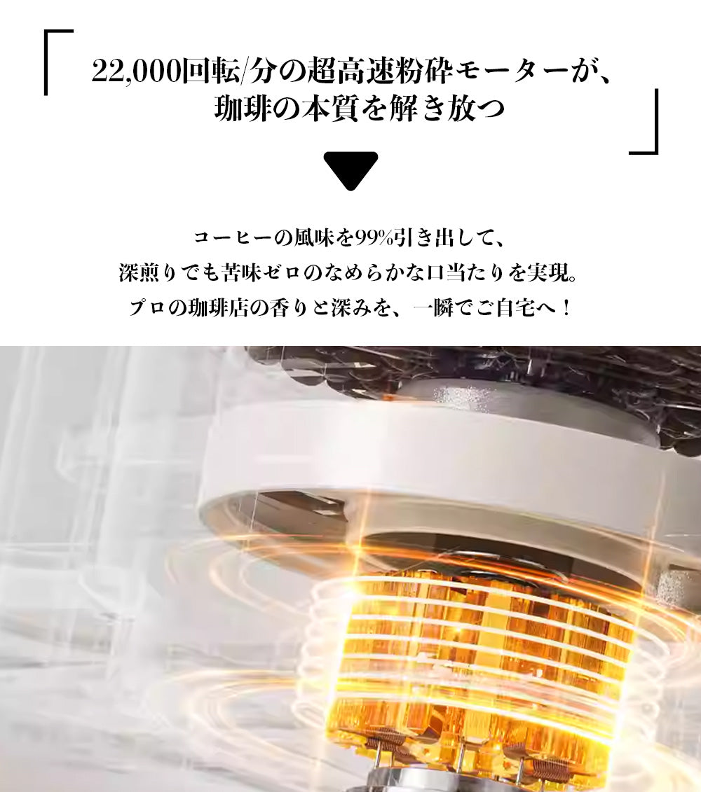 BelleLife公式直販ストア 全自動コーヒーメーカーコーヒーメーカー 一杯用 二杯用 ミル付き 豆・粉両対応 粗挽＆細挽 タンブラー付き おしゃれ ステンレス 一人暮らし 挽きたて