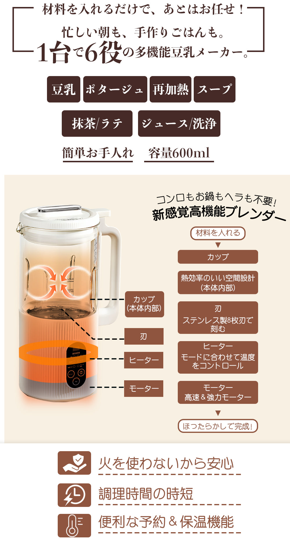 BelleLife公式直販ストア 豆乳メーカー 豆乳機 豆乳マシーン ミキサー