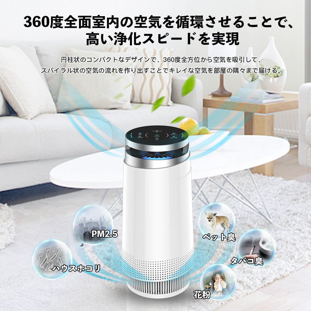 空気清浄機 花粉 PM2.5 HEPAフィルター 空気清浄器 ～35畳 3段